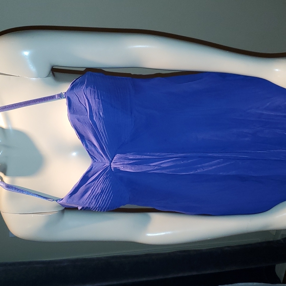100% Silk Marciano Strapless Purple Dress Jewel Tone Summer